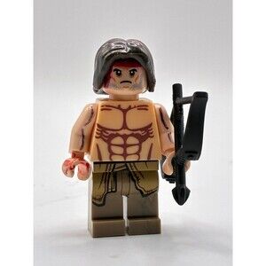 Custom Lego Compatible Rambo Minifigure w/ Bow
